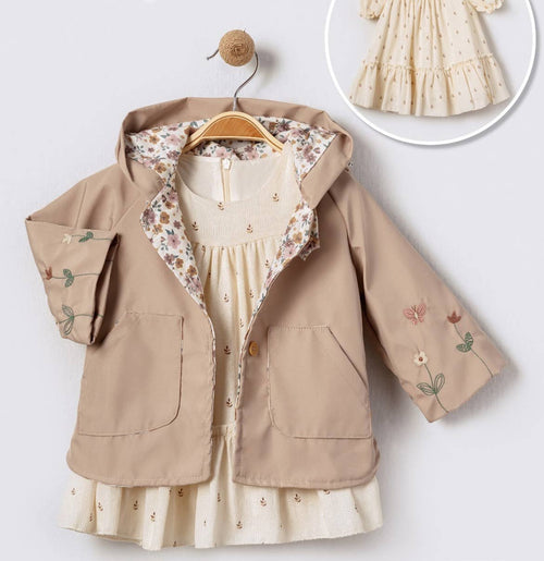 2-Piece Adorable Girl Outfit for Dressy Event, Summer & Fall