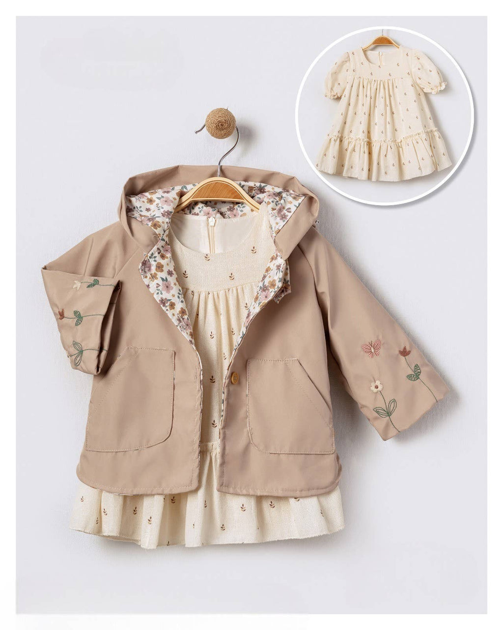 2-Piece Adorable Girl Outfit for Dressy Event, Summer & Fall