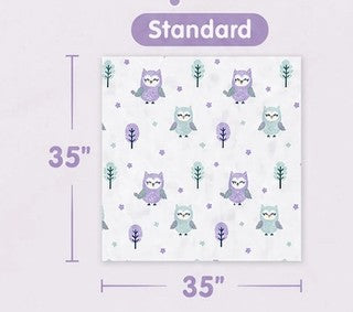 Aloe Vera Baby Swaddle Blanket – Owl Print